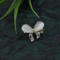 Etnico Gold Plated Traditional Butterfly Shaped Brooch/Lapel Pin for Women/Girls (SM66)