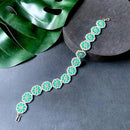 Etnico Gold Plated Floral Kundan & Pearl Sheeshphool/SheeshPatti for Women (T2064G)