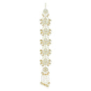 Etnico Gold Plated Kundan and Pearl Paranda/Hair Braid Pin Choti For Bridal (T2092W)