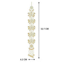 Etnico Gold Plated Kundan and Pearl Paranda/Hair Braid Pin Choti For Bridal (T2092W)