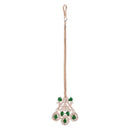 Etnico Rose Gold Plated Diamond Maang Tikka for Women (T2112G)