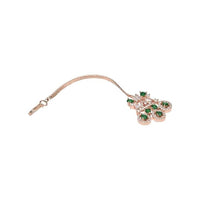Etnico Rose Gold Plated Diamond Maang Tikka for Women (T2112G)