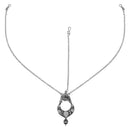 Etnico Ethnic Silver Oxidised Mirror Work Mathapatti for Women and Girls (T2124OX)