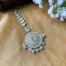 Etnico Gold Plated Kundan & Pearl Maang Tikka for Women (T2136W)