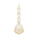 Etnico Gold Plated Kundan & Pearl Maang Tikka for Women (T2137W)