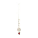 Etnico Gold Plated Traditional Kundan & Pearl Maang Tikka For Women (T2165M)