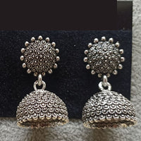 Darshana Jewels oxidised Plated Jhumki Earrings