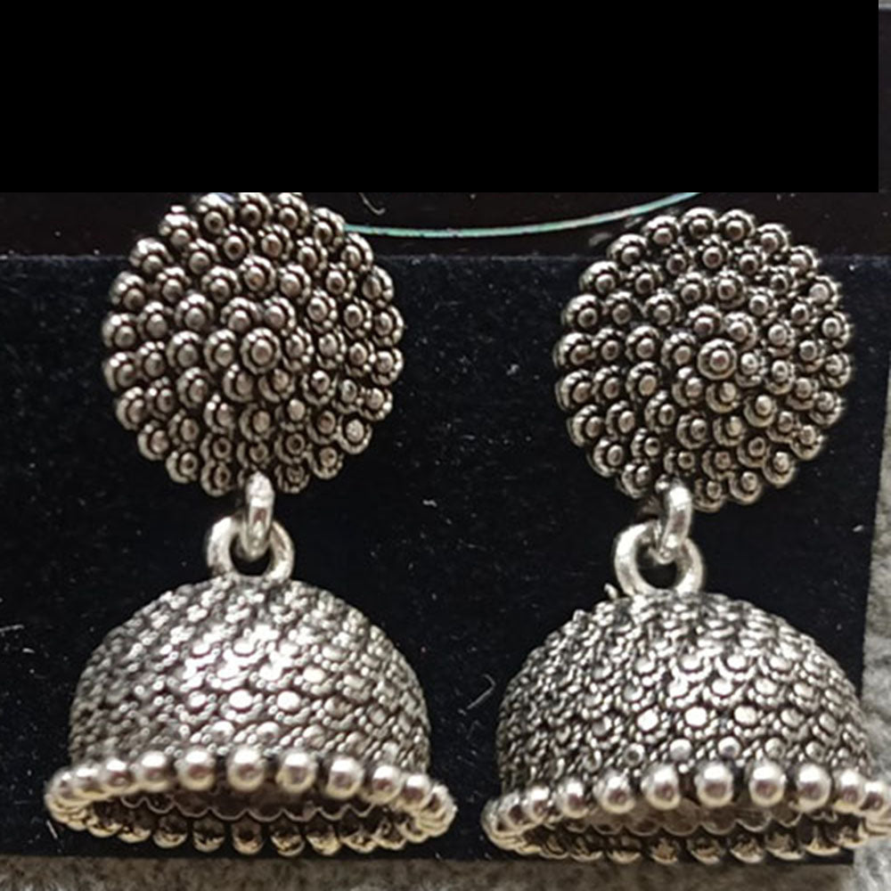 Darshana Jewels oxidised Plated Jhumki Earrings