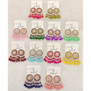 Dhwani Sparkling Crystal And Pearl Elegant Meenakari Dangler Earrings