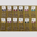Dhwani Crystal Stone And Ghungroo Kashmiri Dangler Earrings for Women- (Pack of 12)