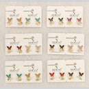 Dhwani Minimal Austrian Stone Butterfly Shape Stud Earrings 