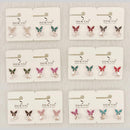 Dhwani Minimal Austrian Stone Butterfly Shape Stud Earrings 