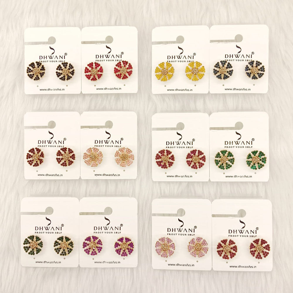 Dhwani Modern Pearl Stylish Stud Earrings (Pack Of QTY12)