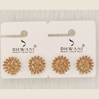 Dhwani Minimal Austrian Stone Stud Earrings 
