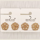 Dhwani Minimal Austrian Stone Stud Earrings 