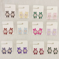 Dhwani Cartoon Style Colorful Labobo Meenakari Studs Earrings