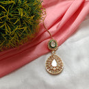 Arham Gold Plated Polki Kundan And Meenakari Maangtikka 