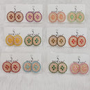 Dhwani Royal Rainbow Austrian Stone Studs Earrings - (Pack of 12)