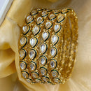Wedding Chuda Gold Plated Kundan Stone Bangles Set