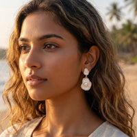 Etnico Fashion Gold Plated Anti Tarnish Pearl Drop Earrings for Women and Girls Western Earrings Set Fashion Jewellery Gift (WE010W)