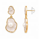 Etnico Fashion Gold Plated Anti Tarnish Pearl Drop Earrings for Women and Girls Western Earrings Set Fashion Jewellery Gift (WE010W)