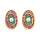 Etnico Fashion Gold Plated Anti Tarnish Multi Colour Pearl & Stone Drop Earrings for Women and Girls Western Jewellery Gift (WE011Mul)