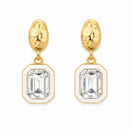 Etnico Fashion Gold Plated Anti Tarnish American Diamond Drop Earrings for Women and Girls Western Earrings Set Fashion Jewellery Gift (WE012W)