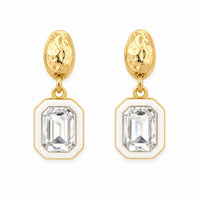 Etnico Fashion Gold Plated Anti Tarnish American Diamond Drop Earrings for Women and Girls Western Earrings Set Fashion Jewellery Gift (WE012W)