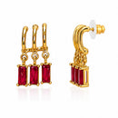 Etnico Fashion Anti Tarnish Gold Plated American Diamond Stud Earrings for Women and Girls Western Earrings Set Fashion Jewellery Gift (WE019Q)