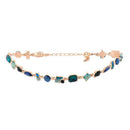 Etnico Fashion Gold Plated Anti Tarnish Multicolor Crystal Tennis Necklace for Women & Girls Stylish Fashion Jewellery (WN003Mul)