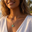 Etnico Fashion Gold Plated Anti Tarnish Floral Pendant Necklace with Faux Pearl for Women & Girls Stylish Fashion Jewellery (WN005)