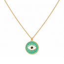 Etnico Fashion Gold Plated Anti Tarnish Evil Eye Pendant Necklace for Women & Girls Stylish Fashion Jewellery (WN006Min)