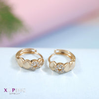 Tarohi Jewels Gold Plated Xuping Hoops Earring