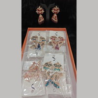 Dhwani Gold Plated Graceful Pota Stone And Pearl Jhumki Earrings