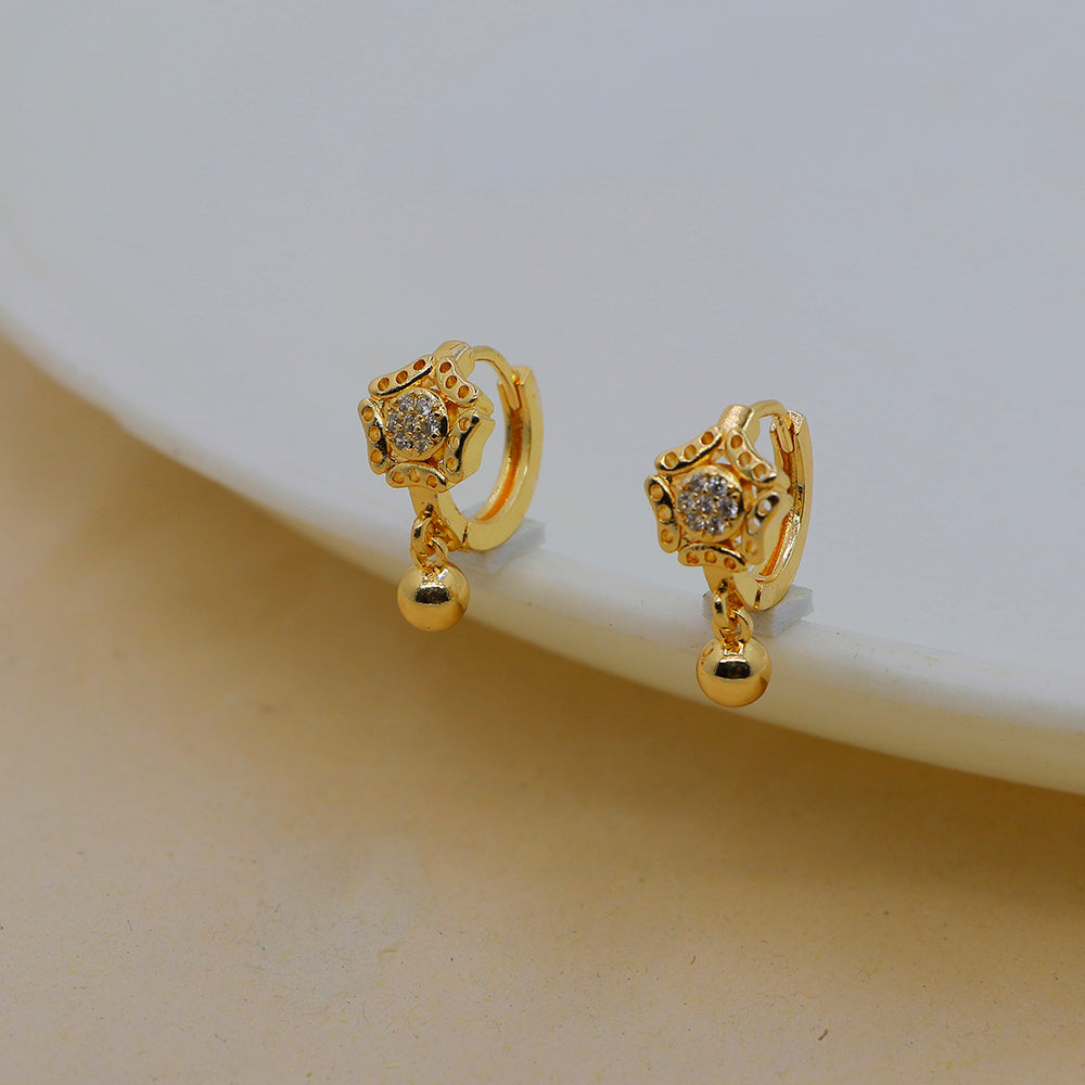 Mahavir DYE Gold Plated Premium Bali Earrings (Pack of 12)