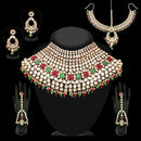 Tip Top Fashions Gold Plated Kundan Bridal Set - 1002390C