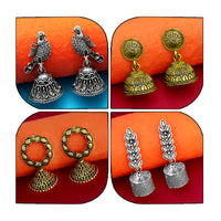 14Fashions Set of 4 Earrings Combo
