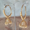 Shreeji Gold Plated Jhumki Earrings