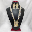 Bhavi Jewels Kundan Stone Gold Plated Necklace Set