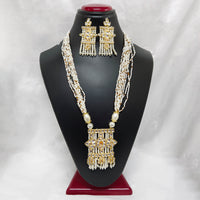 Bhavi Jewels Kundan Stone Gold Plated Necklace Set