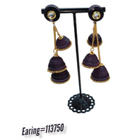 Padmawati Bangles Thread Dangler Earrings