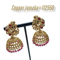 Padmawati Bangles Kundan Stone Jhumkis  Earrings