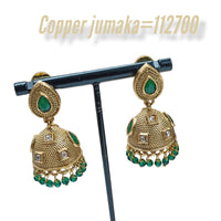 Padmawati Bangles Kundan Stone Jhumkis  Earrings