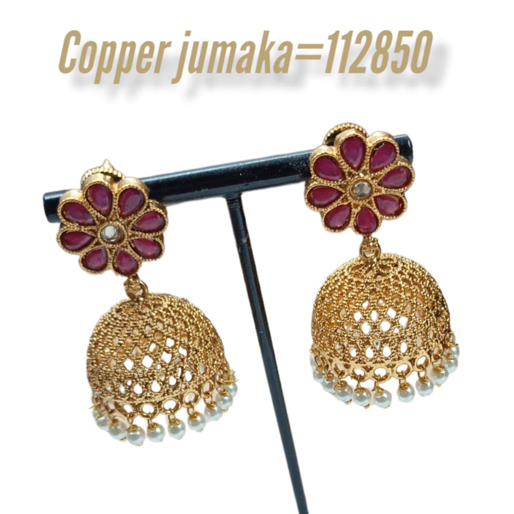 Padmawati Bangles Kundan Stone Jhumkis  Earrings