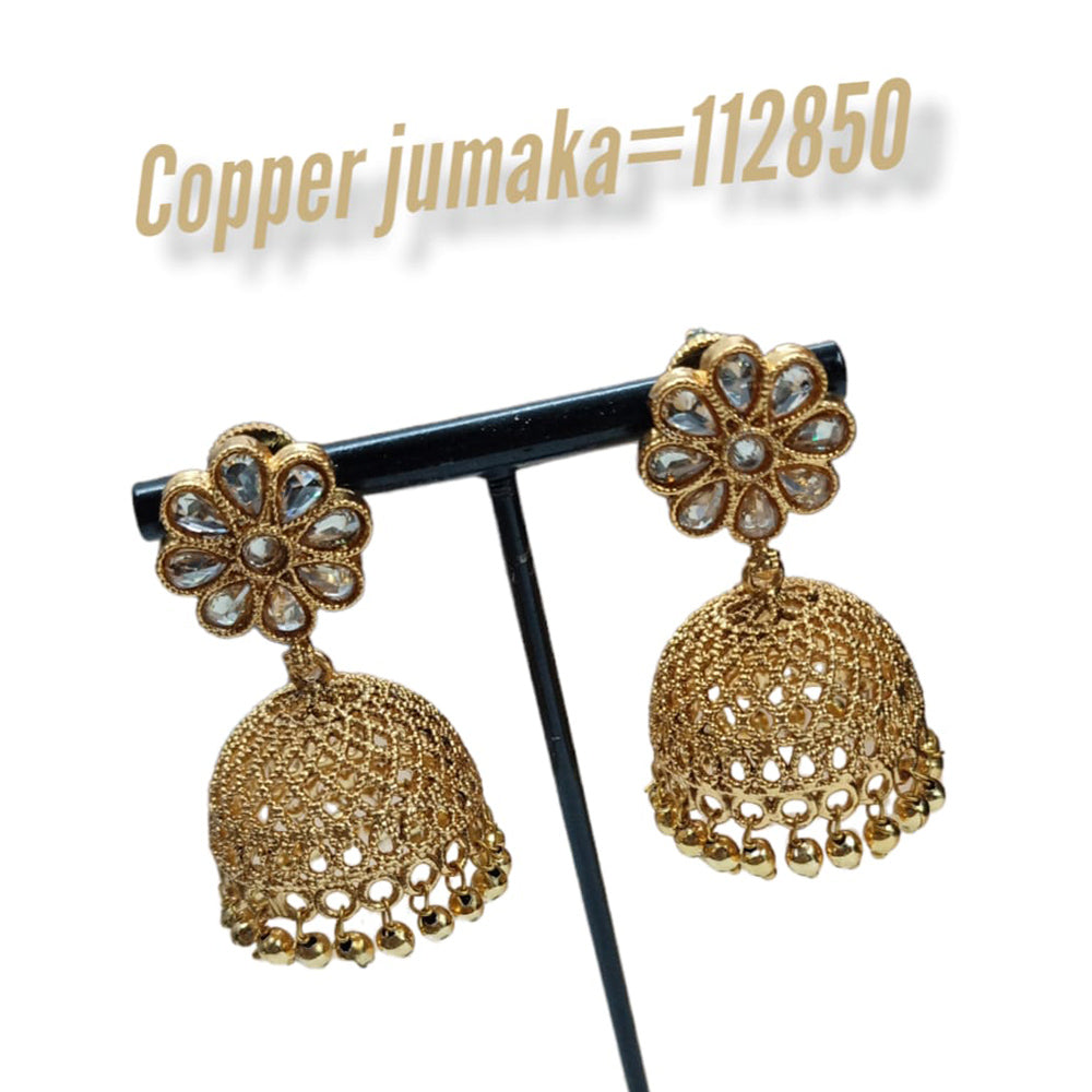 Padmawati Bangles Kundan Stone Jhumkis  Earrings
