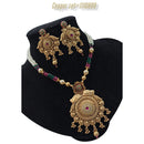 Padmawati Bangles Copper  Pota Stone Choker Necklace Set