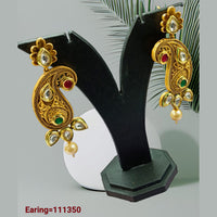 Padmawati Bangles Gold Plated Kundan Stone Dangler Earrings