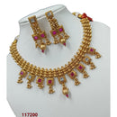 Padmawati Bangles Pota Stone Gold Plated Necklace Set