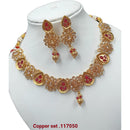 Padmawati Bangles Pota Stone Copper Necklace Set