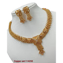 Padmawati Bangles Pota Stone Copper Necklace Set